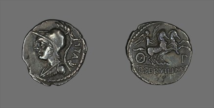 Denarius (Coin) Depicting the Goddess Minerva, 100 BCE.