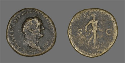 Sestertius (Coin) Portraying Emperor Vespasian, 71.