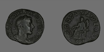 Sestertius (Coin) Portraying Emperor Gordianus, 238-244.