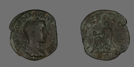 Sestertius (Coin) Portraying Emperor Gordianus, 238-244.