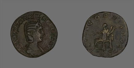 Sestertius (Coin) Portraying Empress Marcia Otacilia Severa, 244-249.