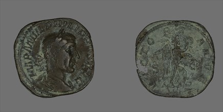 Sestertius (Coin) Portraying Philip the Arab, 244-247.