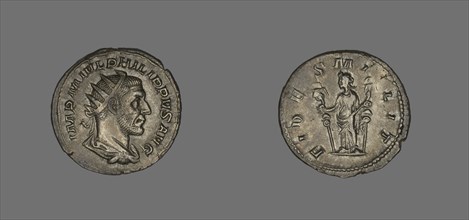 Denarius (Coin) Portraying King Philip II, 244-247.