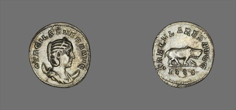 Antoninianus (Coin) Portraying Empress Marcia Otacilia Severa, 248, issued by Emperor Philip the Arab.