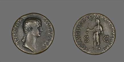 Dupondius (Coin) Portraying Antonia, 50-54.