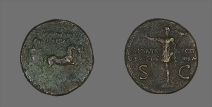 Dupondius (Coin) Portraying Germanicus Caesar, 15 BCE-19 CE.