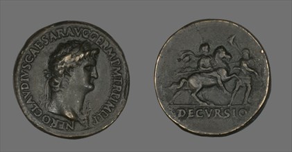 Sestertius (Coin) Portraying Emperor Nero, 54-69.