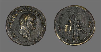 Coin Portraying Emperor Vespasian, 71.