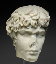 Fragment of a Portrait Head of Antinous, 130-138.