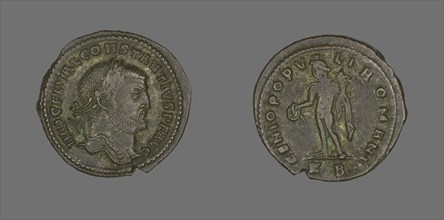 Coin Portraying Emperor Constantius I, 305-306.
