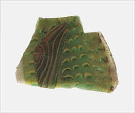 Fragment of a Revetment Depicting Fish Scales, 1st century BCE-1st century CE.