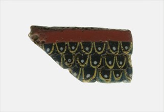 Fragment of an Inlay Depicting a Feather Pattern, 1st century BCE-1st century CE.