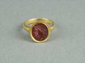 Finger Ring with Intaglio Depicting the Head of a Woman, (1st century?).