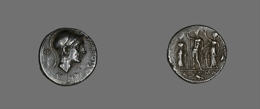 Denarius (Coin) Depicting Scipio Africanus, 112-111 BCE.
