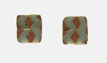 Fragment of Inlays Depicting a Zig-zag Pattern, 1st century BCE-1st century CE.