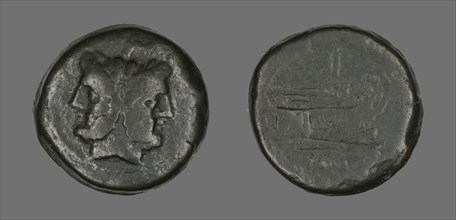 Coin Depicting a Janiform head, 211-208 BCE.