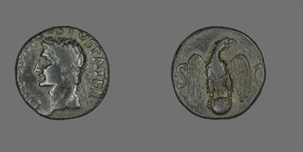 As (Coin) Portraying Emperor Augustus, 34-37.
