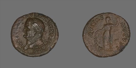As (Coin) Portraying Emperor Vespasian, 74.