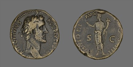 Sestertius (Coin) Portraying Emperor Antoninus Pius, 145-156.