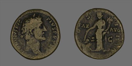 Sestertius (Coin) Portraying Emperor Antoninus Pius, 141-161.
