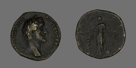Sestertius (Coin) Portraying Emperor Antoninus Pius, 144.