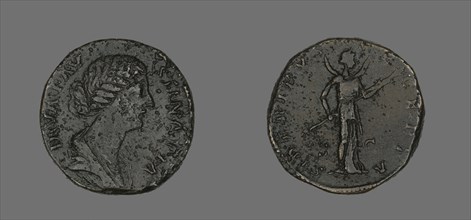 Sestertius (Coin) Portraying Empress Faustina, 176.
