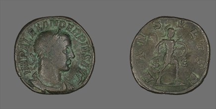 Sestertius (Coin) Portraying Emperor Severus Alexander, 231-235.