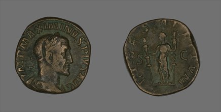 Sestertius (Coin) Portraying Emperor Maximinus, 235-236.