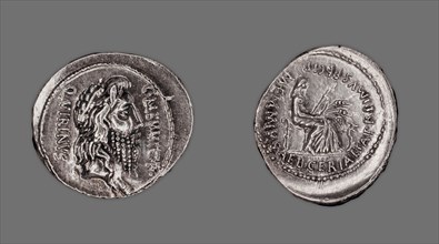 Denarius (Coin) Depicting the God Quirinus, 60 BCE, issued by the Roman Republic, C. Memmius (moneyer).