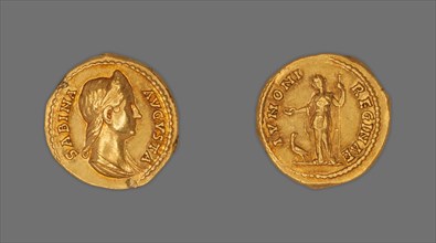 Aureus (Coin) Portraying Empress Sabina, 134, issued by Hadrian.