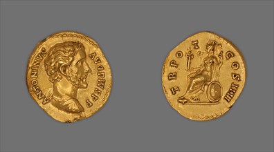 Aureus (Coin) Portraying Emperor Antoninus Pius, 145-161, issued by Antoninus Pius.