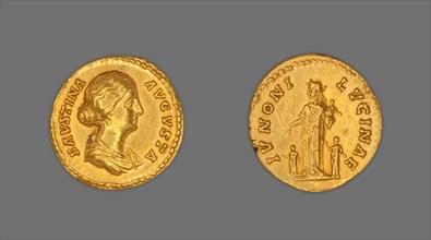 Aureus (Coin) Portraying Empress Faustina the Younger, 161-175, issued by Marcus Aurelius.
