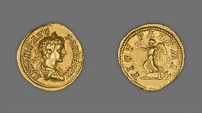 Aureus (Coin) Portraying Emperor Caracalla, 204 (January-April), issued by Septimius Severus.