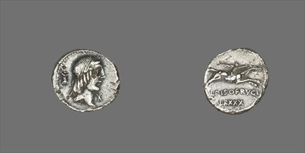 Denarius (Coin) Depicting the God Apollo, 90 BCE.