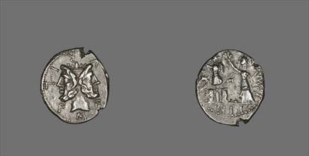 Denarius (Coin) Depicting the God Janus, 119 BCE.