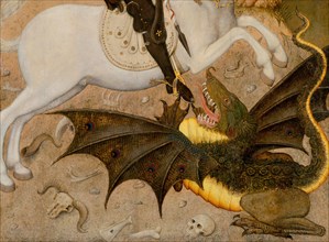 Saint George and the Dragon, 1434/35. Detail from a larger artwork.