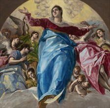 The Assumption of the Virgin, 1577-79. Detail from a larger artwork.