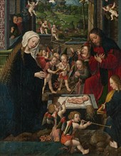 The Adoration of the Christ Child, c. 1515. Detail from a larger artwork.