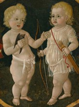 Two Putti, 1490/1510. Detail from a larger artwork.
