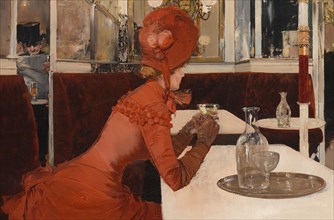 In the Café, 1882-84. Detail from a larger artwork.