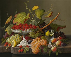 An Abundance of Fruit, c. 1860. Detail from a larger artwork.