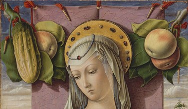 Madonna and Child, ca. 1480. Detail from a larger artwork.