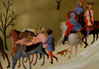 The Journey of the Magi, ca. 1433-35. Detail from a larger artwork.