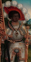 Saint Maurice, ca. 1520-25. Detail from a larger artwork.