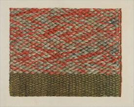 Woven Covering for Chair Back, 1935/1942.
