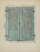 Cabinet Doors at Mission San Jose de Guadalupe, c. 1938.