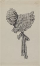 Doll's Gingham Sunbonnet, c. 1936.