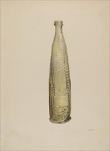 Glass Bitters Bottle, c. 1938.