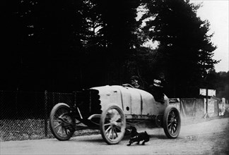 Turcat Mery driven by Henri Rougier at the 1904 Gordon Bennett Cup, Homburg, Germany. Creator: Unknown.