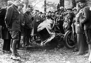Louis Zborowski's Mercedes after his fatal crash at Monza, Italy, 1924. Creator: Unknown.